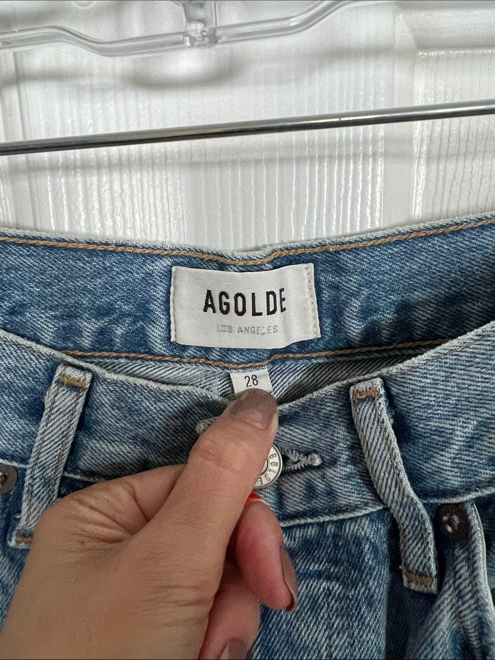 Agolde Light Wash High-Rise Jeans